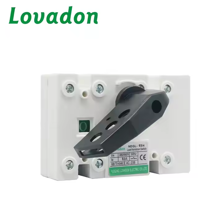 NDGL-63 4P Low Voltage Disconnecting Switch 50Hz Load Isolation Switch for Disconnecting 4 Circuit Load