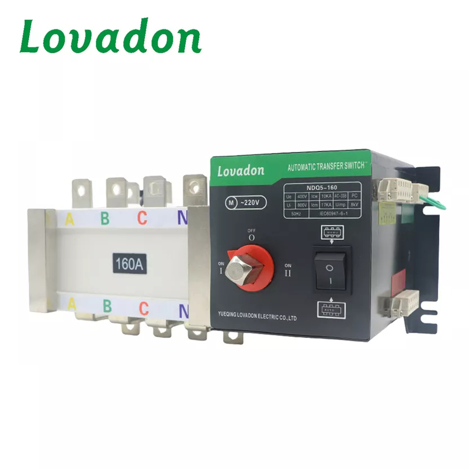 NDQ5-160 4P 160 Amp Dual Power Supply Automatic Transfer Switch 4-Phase Generator Switches for Efficient Power Source Management