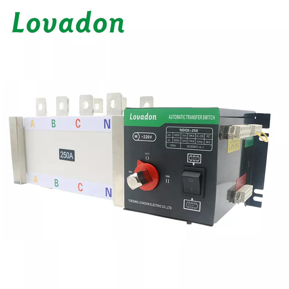 NDQ5-250 4P High Quality 250A Automatic Metal Transfer Switch for Electric Diesel Generator