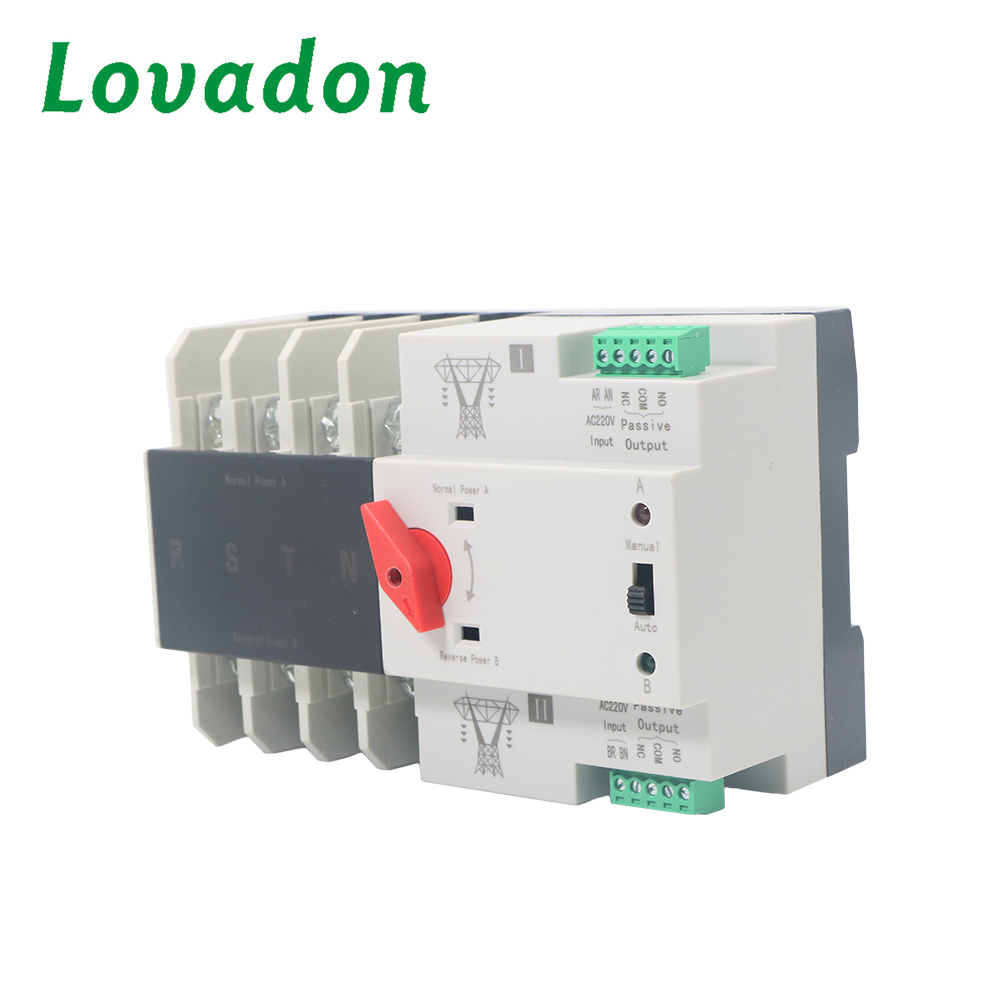NDQ1-125E 4P 100A Transfer Switch ISO and CE Certified Single Phase Generator Automatic Ats Uninterrupted Power Change Over Main ATS