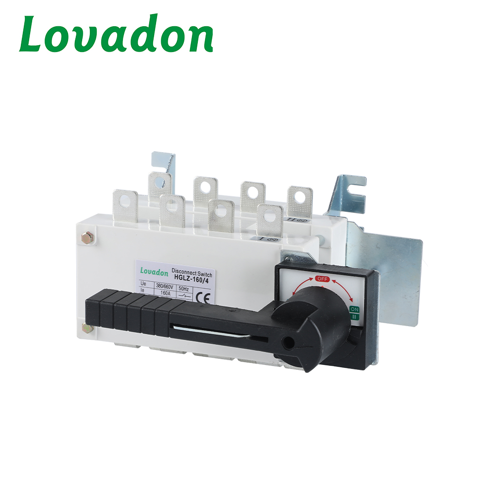 HGLZ-160 4P Professional Wholesale Disconnect Switch HGLZ-160-4 4P Manual Transfer Switch