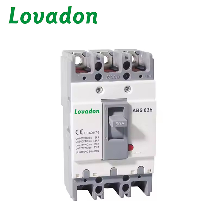 ABS-63B 3P Hot Selling ABE Type Electric Breaker Low Voltage MCCB Moulded Case Circuit Breaker