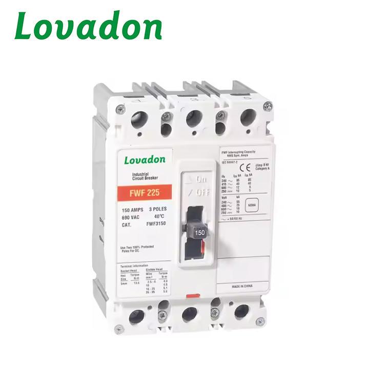 FWF-225 3P China Factory 225A 60amp Moulded Case Circuit Breaker Mccb