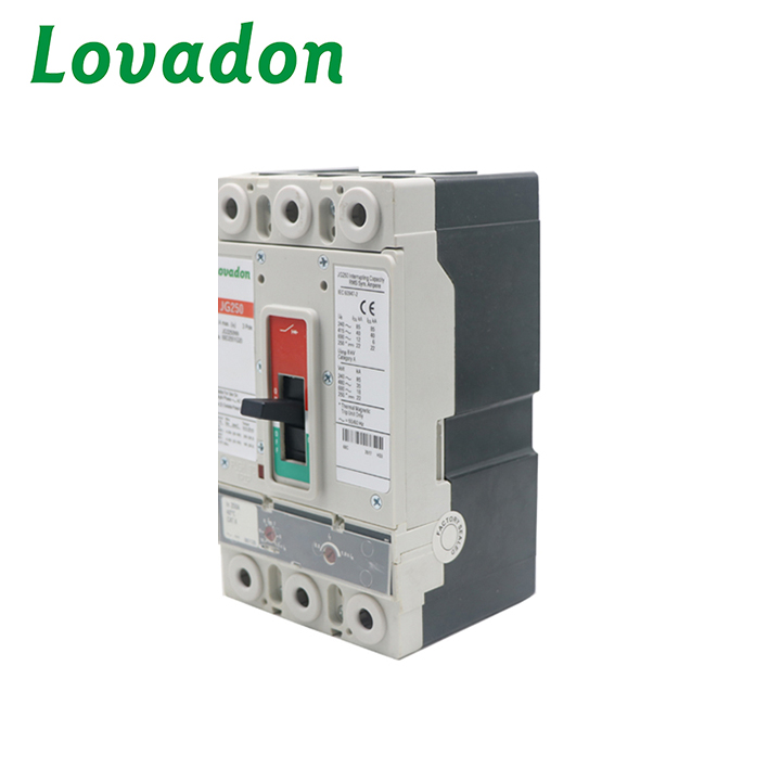 JG250 3P Industrial 250 Amp Mccb Circuit Breaker AC-50/60Hz Adjustable Waterproof Moulded Case