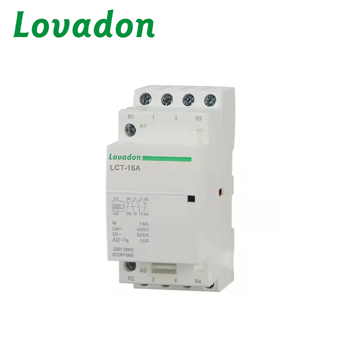LCT-16A High Quality LCT 16A 50 Hz PA66 4-Pole General Electric 220v Coil AC Contactors 48v Main Circuit Magnetic Contactor
