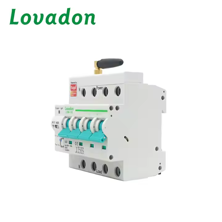 LCBW-100 4P Energy-Saving Mini 63A 80A 100A IP20 Smart Wifi Circuit Breaker 3 Phase 4 Pole Remote Control MCB/RCB AC400V
