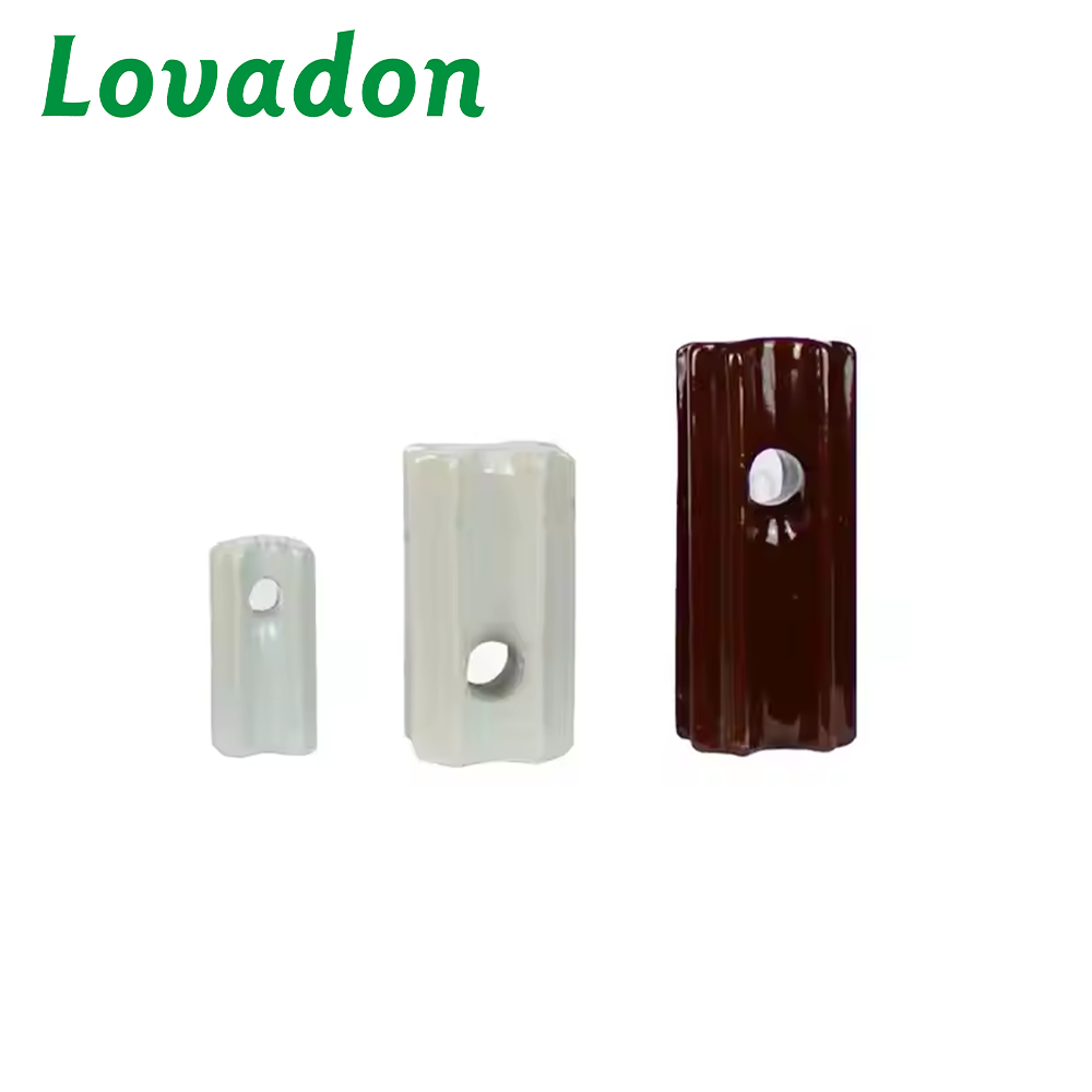 ANSI 54-2 11kV/33kV ANSI Porcelain Guy Strain Insulator Ceramic Stay Insulator Stay Pole Accessories for Electrical Equipment