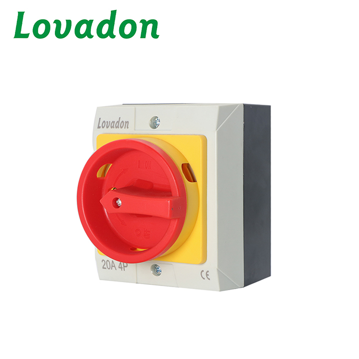 GLL12-20 Factory Wholesale 20A 4P D12 Customized Manual Multipolar Closed Type Load Switch