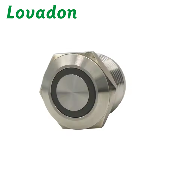 LS16H-10E 16mm on off Button Metal Push Button Switch with Connector LED Push Button Light