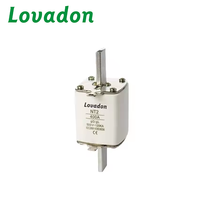 NT2-400A NT Type AC Ceramic Square Body Blade Contact High Breaking Capacity Low Voltage Fuse