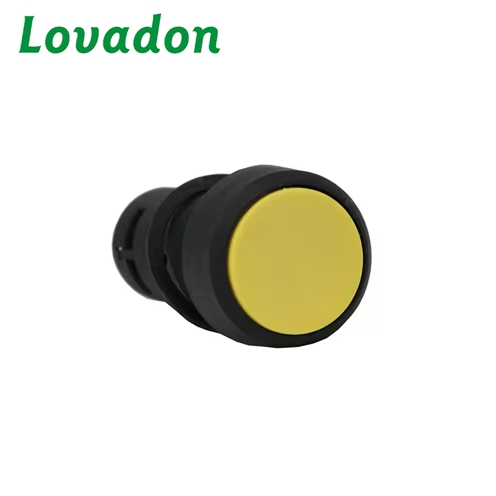 SB7 10Amp Push Button Switch / Self-Locking 22mm Yellow Pushbutton Switch