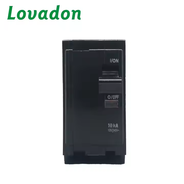 QO 2P High Quality 10KA 2 Pole Black QO Type Mcb Miniature Circuit Breaker D Type Square Miniature Circuit Breaker