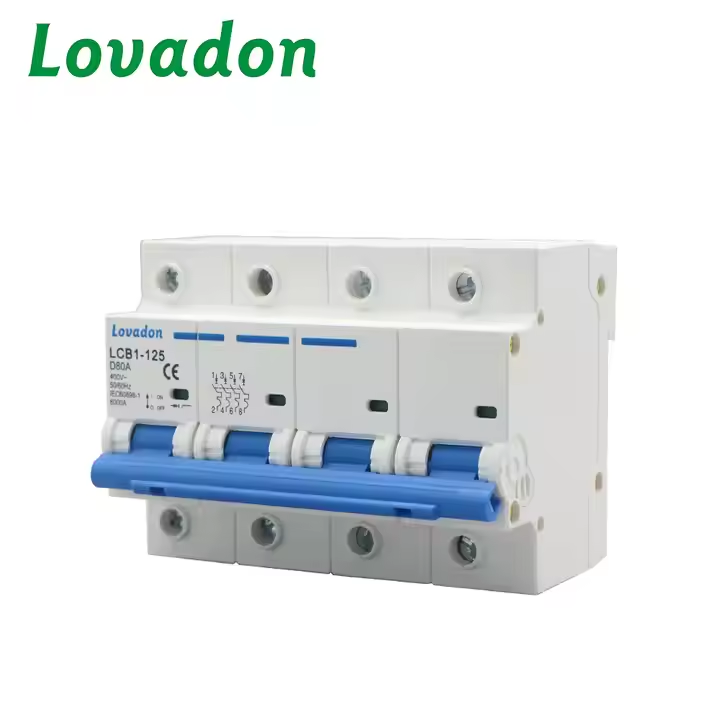 LCB1-125 4P Professional Design LCB1-125 Mini Circuit Breaker 6ka Breaking Capacity RCBO Rccb LI Protection 63A/80A/100A 4P Miniature MCB