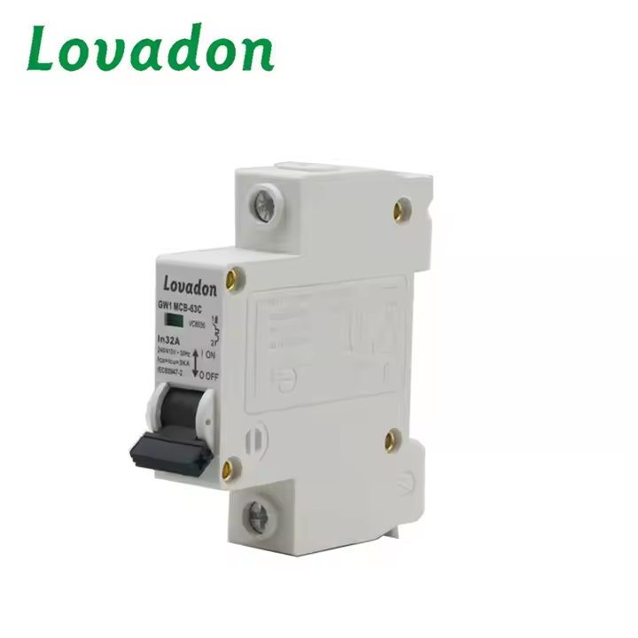 GW1MCB-63 1P High Quality 1P Miniature Circuit Breakers 50/60Hz 240V 415V Electric Component Magnetic Circuit Breaker 3KA 3KA MCB