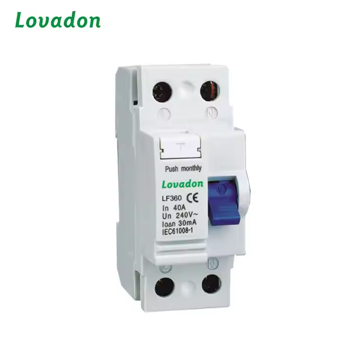 LF360 2P Automatic Reset 40 Amp Residual Current Circuit Breaker Miniature Electrical Rccb 40 Amp Breaker