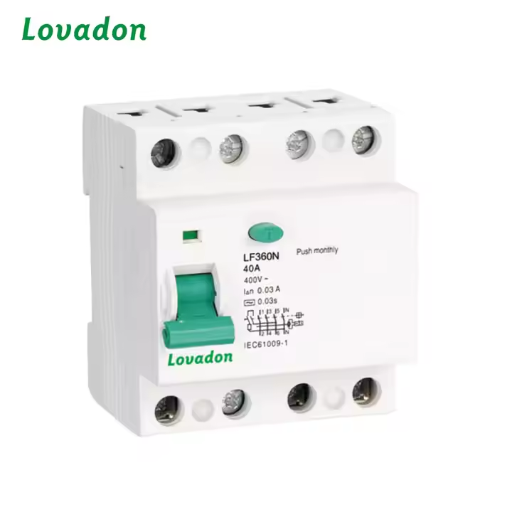 LF360N 4P Wholesale LF360N 4P Professional Miniature Circuit Breakers PA66/PC Material RCCB Residual Current Circuit Breaker Accessory