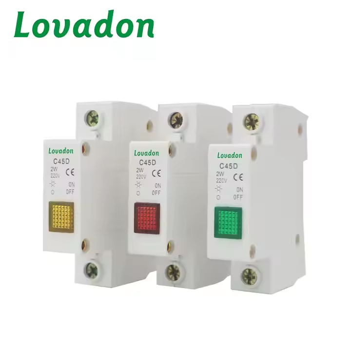 C45D 1P 230V C45D Modular DIN Rail Indicator Lamp Buzzer Circuit Breaker and Bell Product Category