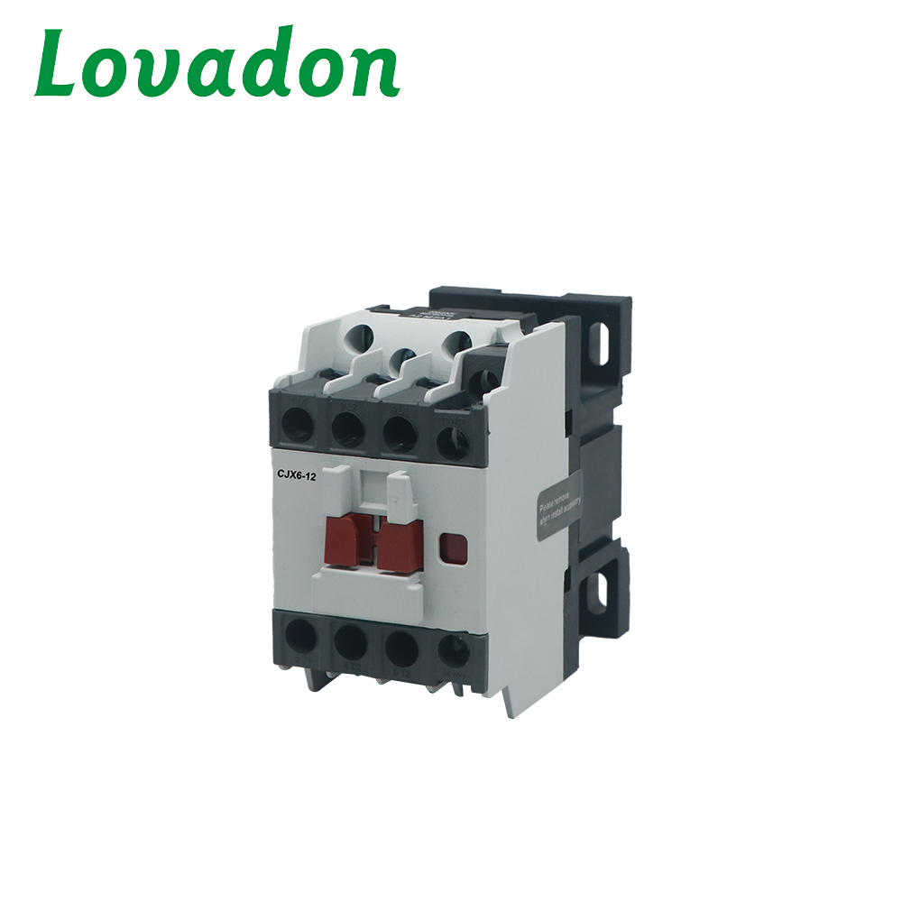 CJX6-12 Compact CJX6-12 AC Contactor 12A 380V 50/60Hz DIN Rail Mount for Control Circuits and Lighting Systems
