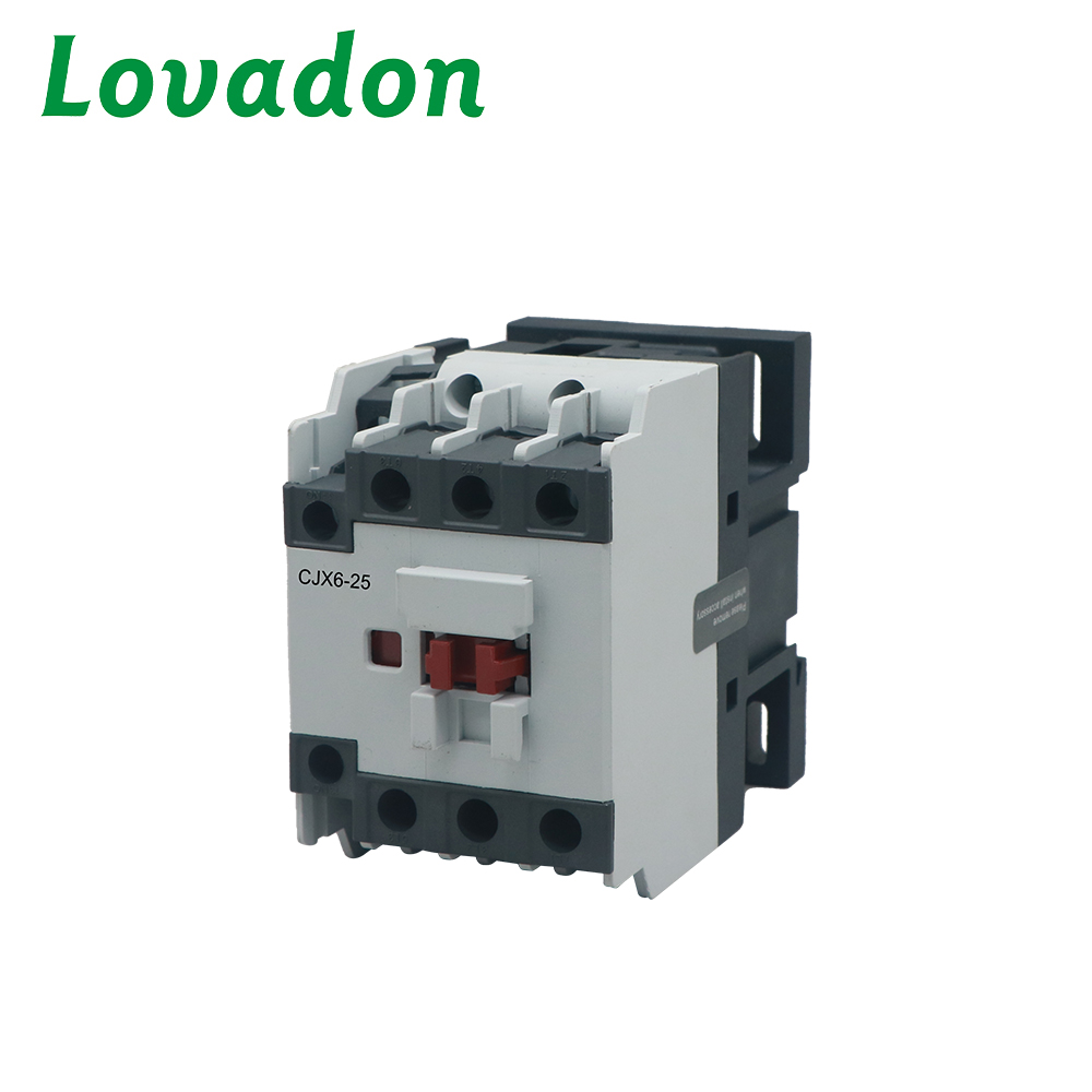 CJX6-25 Universal AC Contactor 25A 380/690V 50/60Hz DIN Rail Mount with CE ISO Certificate for Machine Automation
