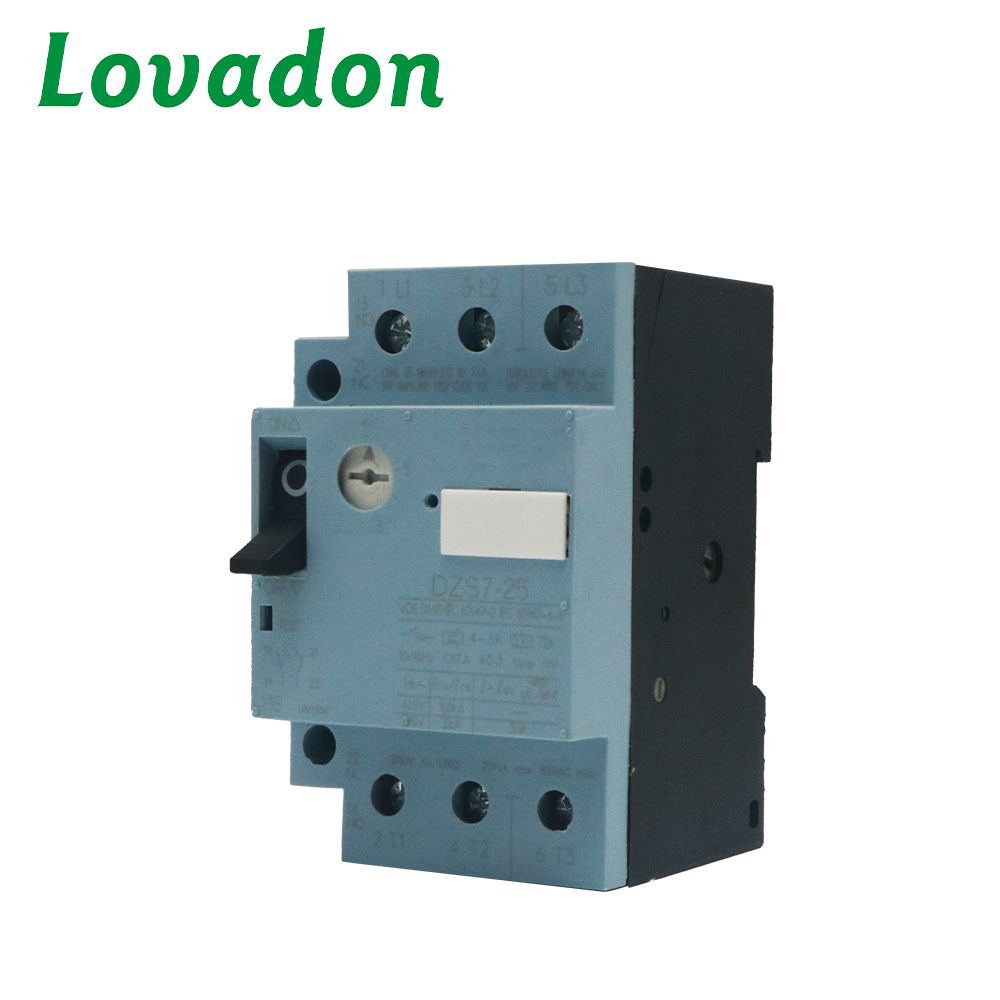 DZS7-25 Motor Protection Circuit Breaker 0.16-25A Replace 3VE/DZ108 DIN Rail Mount Overload Short Circuit Protector CE Certified