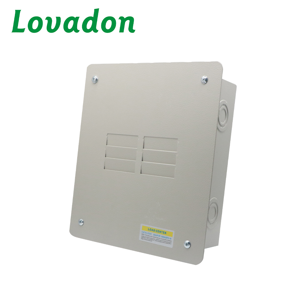 QOL 6WAY 125A 120V/240V Single Phase Indoor Electrical Panel Powder Coated Steel Enclosure for Power Distribution
